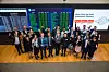 Global X Australia employees pose for a photo in an opening bell ceremony at the Australian Securities Exchange in March, celebrating the listing of the firm's Global X Gold Bullion (Currency Hedged) ETF. [MIRAE ASSET GLOBAL INVESTMENTS]