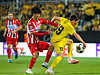 Red Star Belgrade midfielder Hwang In-beom, left, in action, during the first leg of the 2024-25 Champions League playoff against FK Bodo/Glimt at Aspmyra Stadion in Norway in a photo shared on Red Star's official X account on Tuesday. [SCREEN CAPTURE]