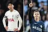 Tottenham Hotspur captain Son Heung-min, left, and Chelsea top scorer Cole Palmer [REUTERS; AFP/YONHAP]