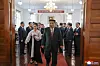 North Korean leader Kim Jong-un visits the Party Founding Museum in Pyongyang on Oct. 8. [KOREAN CENTRAL NEWS AGENCY]