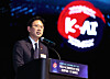 Science Minister Bae Kyung-hoon delivers a welcoming speech at an AI event held at COEX in southern Seoul, on Dec. 30. 2025. [NEWS1]