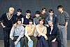 Members of boy band Omega X pose for photos after an interview with the Korea JoongAng Daily at the JTBC headquarters in Sangam-dong, western Seoul, on Nov. 3. [PARK SANG-MOON]