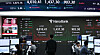 Korea's stock indexes are shown on a screen in Hana Bank's trading room in central Seoul on Oct. 28. [NEWS1]