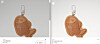 Louis Vuitton's latest snack-shaped accessory, named ″LV Taiyaki Bag Charm″ in English, right, and ″LV Bungeoppang Bag Charm″ in Korean [SCREEN CAPTURE]
