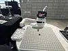 An AI program plays omok, a Korean board game, against visitors during the Seoul AI Robot Show at Coex in southern Seoul on Sept. 28. [CHO JUNG-WOO]