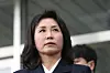 Kim Hye-kyung, wife of liberal Democratic Party presidential candidate Lee Jae-myung, is seen at the Suwon District Court in Gyeonggi in November 2024. [NEWS1]