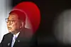 Japanese Prime Minister Shigeru Ishiba attends a press conference at the headquarters of the Liberal Democratic Party in Tokyo on July 21, after the prime minister's ruling coalition failed to secure a majority in the upper house in a parliamentary election. [AP/YONHAP]