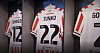 Bae Jun-ho's shirt is seen in the Stoke City changing room in an image shared by the club on Saturday.  [SCREEN CAPTURE]