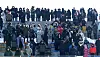Crowds watch the luge team relay at Alpensia Sliding Centre in Pyeongchang, Gangwon on Tuesday. [YONHAP]