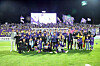 FC Anyang celebrate after winning a K League 2 match against Busan IPark at Anyang Sports Complex in Anyang, Gyeonggi in a photo shared on Anyang's Facebook page on Monday. [SCREEN CAPTURE]