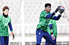 Goalkeeper Song Bum-keun trains at Goyang Sports Complex in Goyang, Gyeonggi on March 19, 2024. [NEWS1]