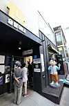 Voters arrive to cast their ballots at a polling station set up inside the comic book cafe Seungnyong's Place on Kang Full Comic Street in Gangdong, eastern Seoul, on June 3, the day of the 21st presidential election. [NEWS1]