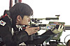 Korea's Park Ha-jun competes in the qualification round of the men's 50-meter rifle 3 positions contest at the Chateauroux Shooting Centre in Chateauroux, France on Wednesday. [REUTERS/YONHAP]