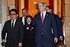 U.S. Treasury Secretary Scott Bessent leaves on his way back to the U.S., while trade talks between the U.S. and China continue, in London on June 10. [REUTERS/YONHAP]