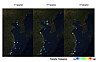 This undated photo, captured from a report released by the UN Panel of Experts that monitors the implementation of North Korean sanctions by UN member states, shows the locations of North Korea's illegal ship-to-ship transfers of banned items in 2023. [YONHAP]