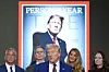 President-elect Donald Trump speaks during a TIME Magazine Person of the Year event at the New York Stock Exchange in New York on December 12, 2024. [AP/YONHAP]