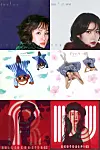 Album art for songs remade by IU in her third cover album “A Flower Bookmark, Pt. 3″ [EDAM ENTERTAINMENT]