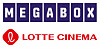 The logos for Megabox, top, and Lotte Cinema [MEGABOX JOONGANG, LOTTE CULTUREWORKS]