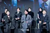 The cast of the Disney+ series “Made in Korea” during a press conference at the Grand InterContinental Seoul Parnas in southern Seoul on Dec. 15. [DANIELA GONZALEZ PEREZ]
