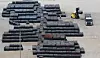 Steel products are stacked at Pyeongtaek Port in Gyeonggi on July 7. [YONHAP]