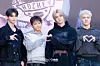 Boy band &TEAM during a press event at the “Back to Life” pop-up store in Seongsu-dong, eastern Seoul, on Oct. 30 [DANIELA GONZALEZ PEREZ]