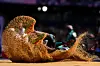 Charisma Taylor of the Bahamas competes in the women's triple jump qualification round at the Stade de France in Paris on Friday. [AFP/YONHAP]