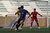 Incheon United's Cheon Seong-hoon, front, in action during an AFC Champions League match against Kaya FC at Rizal Memorial Stadium in the Philippines on Wednesday. [AFC]