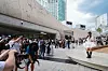 Photographers capture a stylish attendee at Seoul Fashion Week 2026 Spring/Summer, held at Dongdaemun Design Plaza in Jung District, central Seoul, on Sept. 6. [SEOUL METROPOLITAN GOVERNMENT]