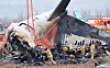 Firefighters and rescue personnel conduct a search operation at the site where a Jeju Air passenger plane crashed at Muan International Airport in South Jeolla on Dec. 29. [NEWS1]