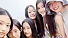 Members of girl group NewJeans and Min Hee-jin, right [SCREEN CAPTURE]