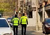 Police patrol the area near Cho Doo-soon's residence in Ansan, Gyeonggi, following his release from prison in December 2020. [JOONGANG ILBO]