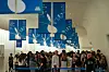 Attendees queue to watch a fashion show at Dongdaemun Design Plaza in Jung District, central Seoul, during Seoul Fashion Week 2026 Spring/Summer on Sept. 4. [SEOUL METROPOLITAN GOVERNMENT]