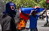 Protesters take part in a demonstration demanding authorities take action to address the growing wave of violence in Port-au-Prince, Haiti, on April 2. [EPA/YONHAP]