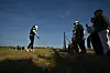 Kim A-lim Kim tees off on the 18th on day three of the AIG Women's Open at Royal Porthcawl in Wales on Aug. 2. [AFP/YONHAP]
