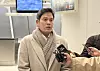 Shinsegae Group Chairman Chung Yong-jin tiold reporters he planned to meet key U.S. figures through the introduction of Donald Trump Jr. on Jan. 18 at John F. Kennedy International Airport in New York, where he was set to take a plane to Washington ahead of U.S. President-elect Donald Trump's inauguration. [YONHAP]