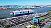 Automobiles for export are parked at a port in the southeastern port city of Ulsan on Jan. 14. [HYUNDAI MOTOR]