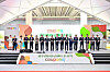Coupang executives hold a ribbon-cutting ceremony for the e-commerce platform's completed logistics center in Gwangju, South Jeolla on Oct. 14. [COUPANG]