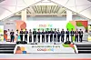 Coupang executives hold a ribbon-cutting ceremony for the e-commerce platform's completed logistics center in Gwangju, South Jeolla on Oct. 14. [COUPANG]