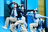 Boy band Riize performs lead track “Fly Up” during a showcase on May 19 at Blue Square in central Seoul for the release of its first full-length album, “Odyssey.” [DANIELA GONZALEZ PEREZ]