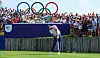Wyndham Clark of the United States in action during a golf tournament at the Paris Olympics at Le Golf National in Guyancourt, France on Friday. [REUTERS/YONHAP]
