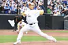 Hanwha Eagles pitcher Ryu Hyun-jin pitches during a KBO game against the Samsung Lions at Daejeon Hanwha Life Ballpark in Daejeon on May 6. [YONHAP]