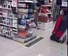 An employee at a Daiso store in Suncheon kneels and apologizes before a customer on Nov. 21. [SCREEN CAPTURE]