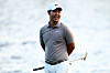 Tom Kim looks on from the 18th hole during the first round of The Players Championship on the Stadium Course at TPC Sawgrass on March 13 in Ponte Vedra Beach, Florida. [AFP/YONHAP]