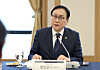 Trade Minister Cheong In-kyo speaks during a meeting at the Press Center in central Seoul on April 18. [NEWS1]