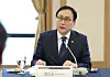 Trade Minister Cheong In-kyo speaks during a meeting at the Press Center in central Seoul on April 18. [NEWS1]