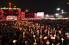 Shiite worshippers gather outside the Imam Hussein shrine carrying candles during a procession to mark the Muslim festival of Ashoura, on the ninth day of Muharram, in Baghdad, Iraq, on July 5. Photo is not related to the article. [AP/YONHAP]