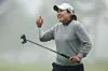 Lee Il-hee smiles as she walks on the 18th green during the final round of the ShopRite LPGA Classic at Seaview Bay Course in Galloway, New Jersey, on June 8. [AFP/YONHAP]