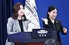 Blue House spokesperson Kang Yu-jung announces the plan to repatriate Koreans over alleged scam crimes in Cambodia during a press briefing at the Blue House in central Seoul on Jan. 22. [NEWS1]