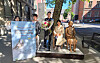 Gyeonggi officials and civic group members lay flowers at the Statue of Peace installed in Cologne, Germany, on May 19. [GYEONGGI PROVINCIAL GOVERNMENT]