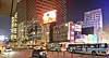 Intercity buses traveling from Gyeonggi to Seoul form a long line in Myeong-dong, central Seoul, on Wednesday. [MOON HEE-CHUL]